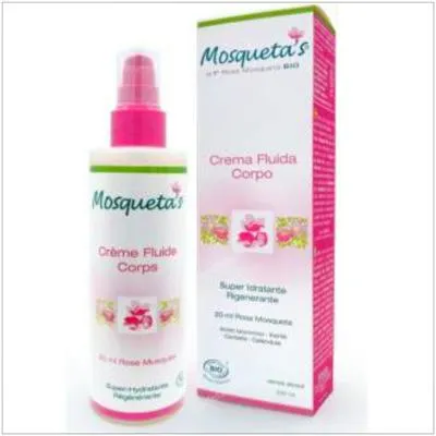 Rosa mosqueta crema fluida cuerpo hidratante 200 ml, Mosqueta´s