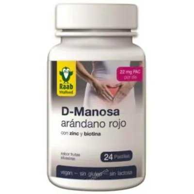 D-mannose - cranberry glutenvrij 24 tabletten, Raab Vitalfood