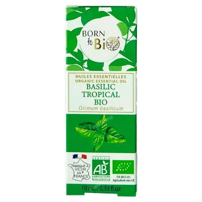 Albahaca aceite esencial orgánico BIO 10 ml, Born To Bio