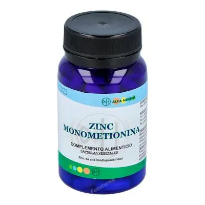 Zinc monometionina 100 cápsulas, Alfa Herbal