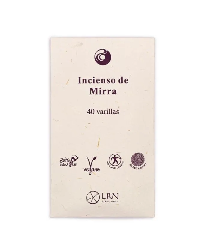 Encens Mini Myrrhe. 40 baguettes, Auroshikha