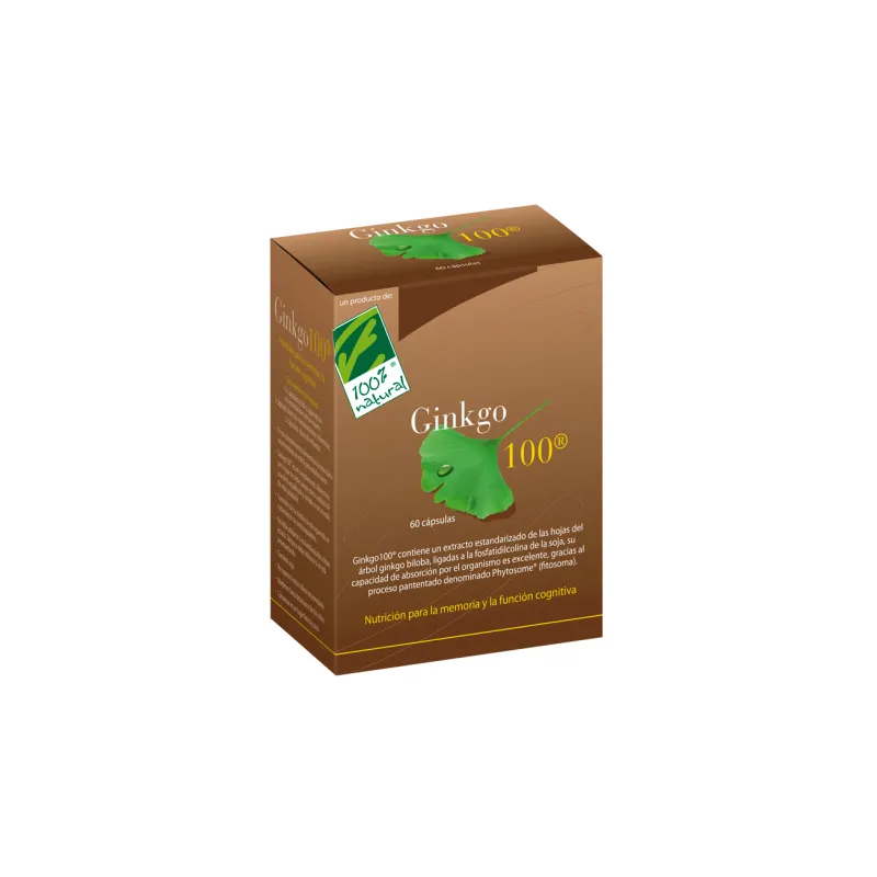 Ginkgo 100 100% naturale 60 capsule, 100% Natural