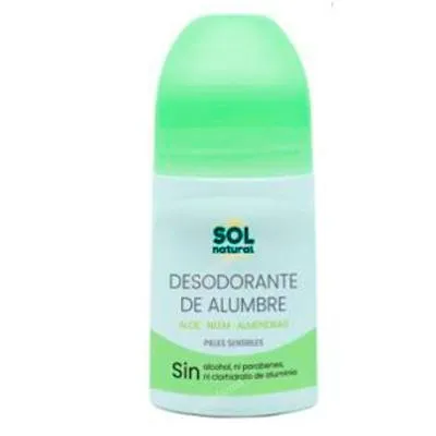 Vloeibare deodorant met aluin, aloë en neem 75 ml, Solnatural