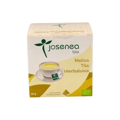 Melisa-tília-erva-luisa em saquetas BIO 10 pirâmides, Josenea