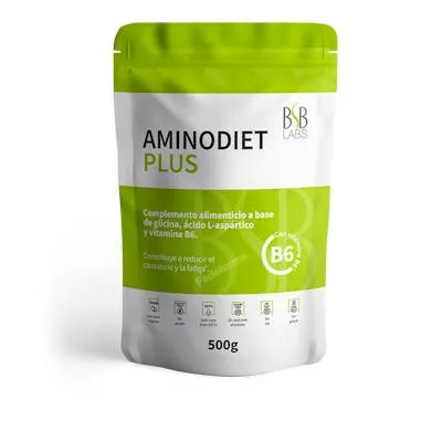 Aminodiet plus+vitamina B6 sin gluten 500 g, Bsb Labs