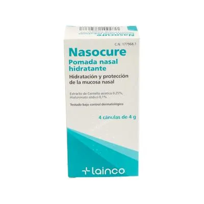 Nasocure feuchtigkeitsspendende Nasensalbe 4 Kanülen X 4 g, Lainco