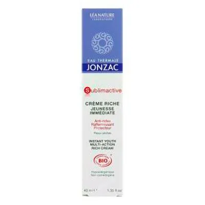 Crema rica anti-edad sublimactive 40 ml, Jonzac Eco-bio
