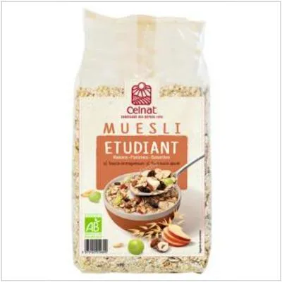 Muesli del estudiante BIO 500 g, Celnat