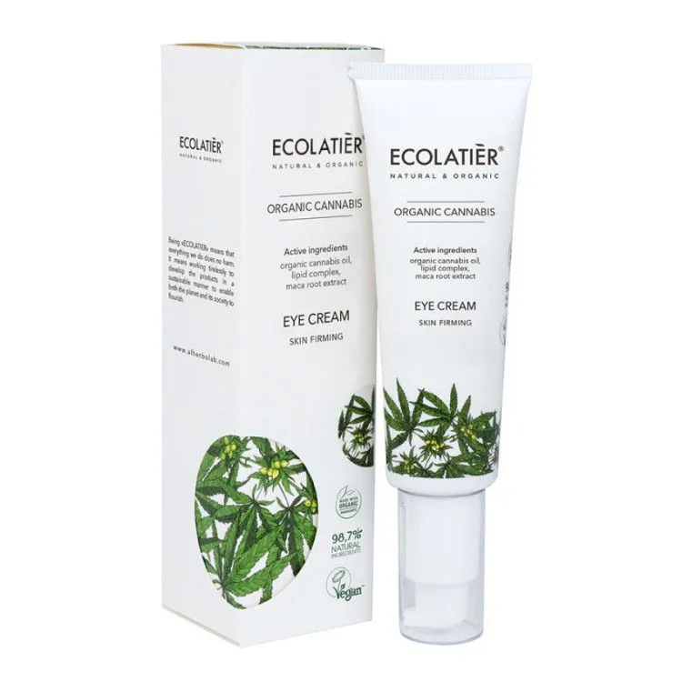 Crema Contorno de Ojos Reafirmante Cannabis BIO, Ecolatier