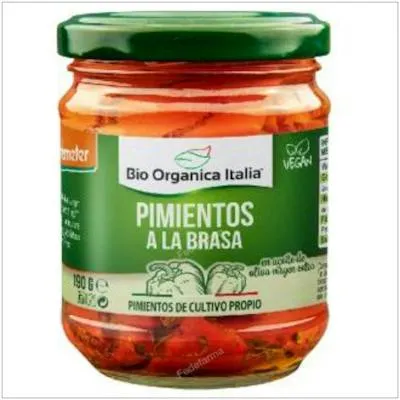 Poivron grillé à l'huile demeter 190 g, Bio Organica Italia