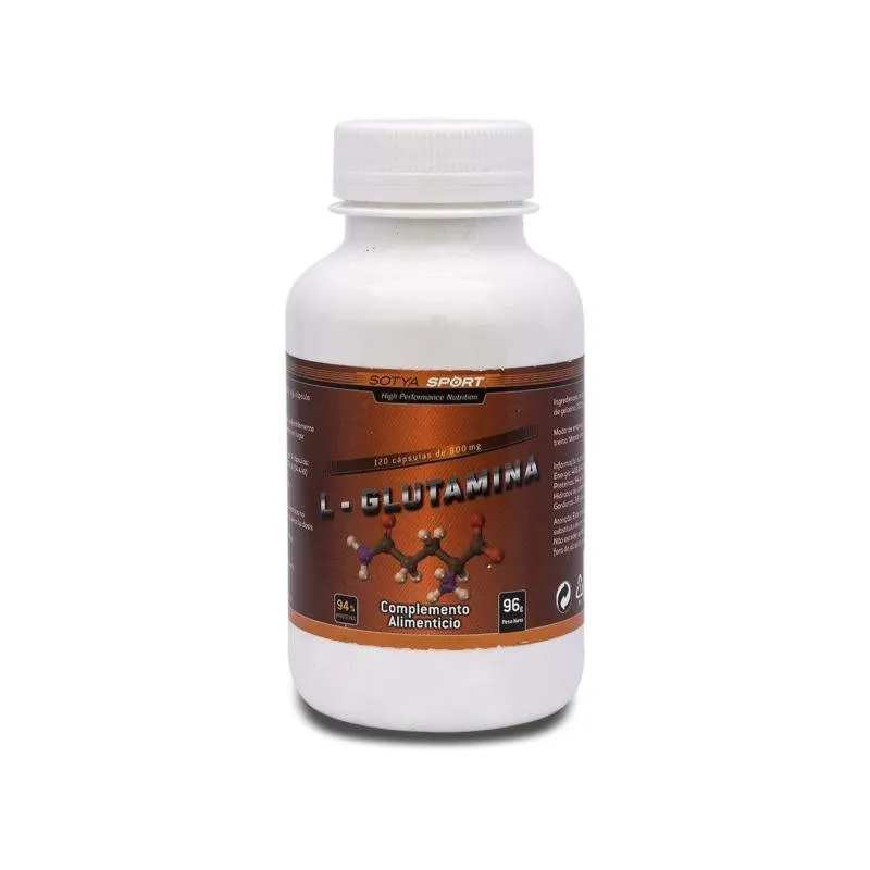 L-glutamina 800 mg 120 cápsulas, Sotya