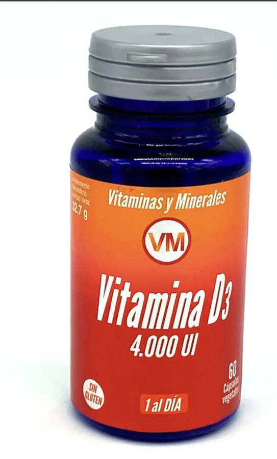 Vitamina D3 4000UI 60 cápsulas, Ynsadiet