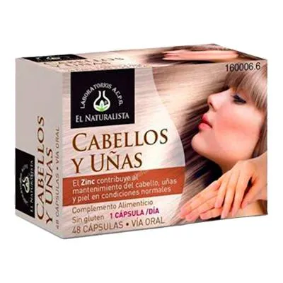 Cabello y uñas 48 cápsulas, El Naturalista
