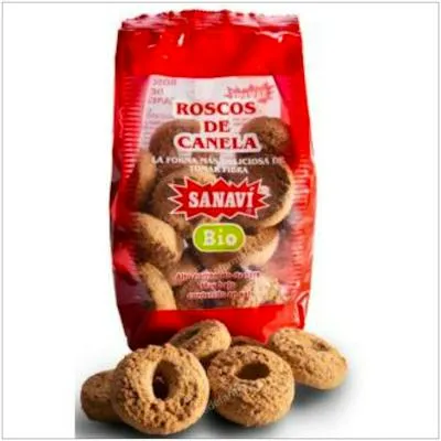 Roscos de canela integrales BIO 400 g, Sanavi