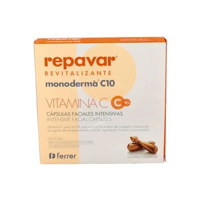 Revitalizante monoderma C10 28 cápsulas, Repavar