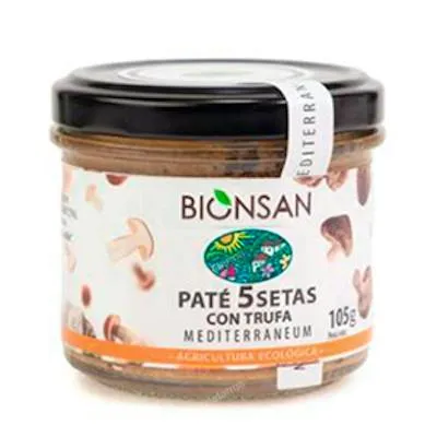 Pate 5 setas con trufa BIO 105 g, Bionsan