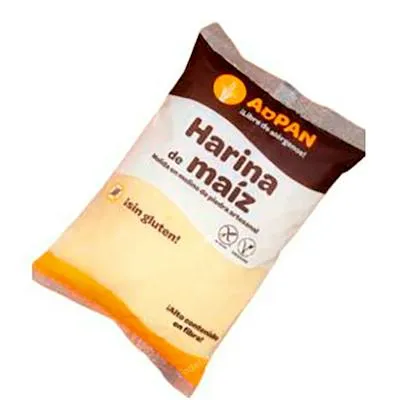Harina de maiz molida en molino de piedra 1 kg, Adpan