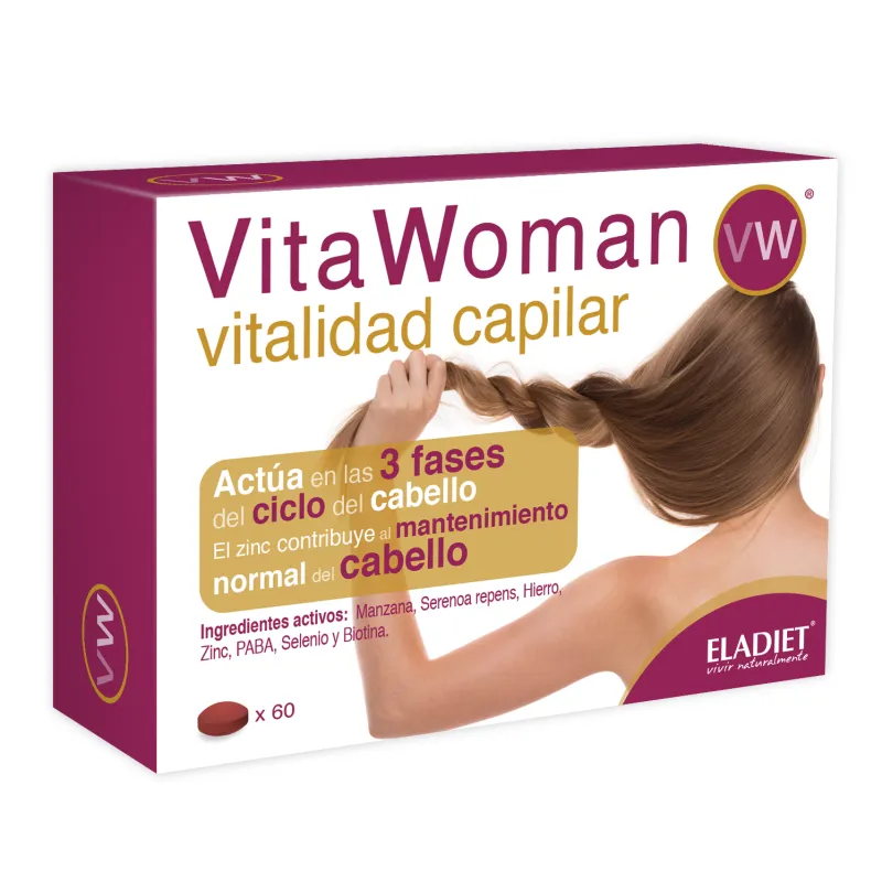 Vitawoman vitalidad capilar 60 comprimidos, Eladiet