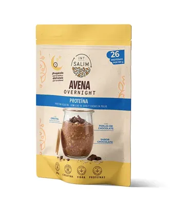 Avoine Overnight protéines avec créatine saveur chocolat 300 g, Intsalim