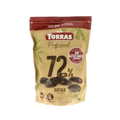 Gota 72% cacao 1 kg, Torras