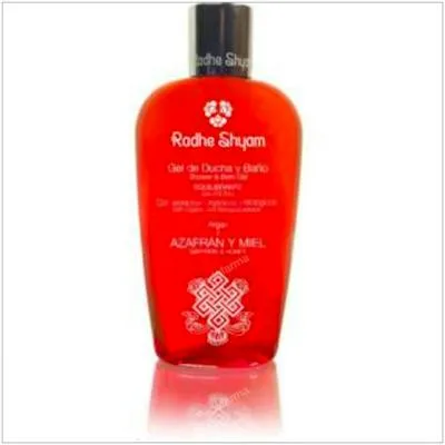 Gel de baño azafran miel equilibrante 250 ml, Radhe Shyam