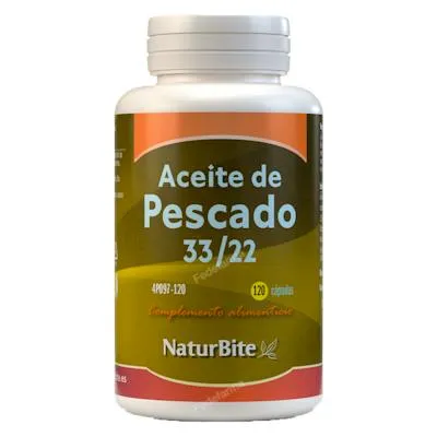 Aceite de pescado 1000 mg 120 cápsulas, Naturbite