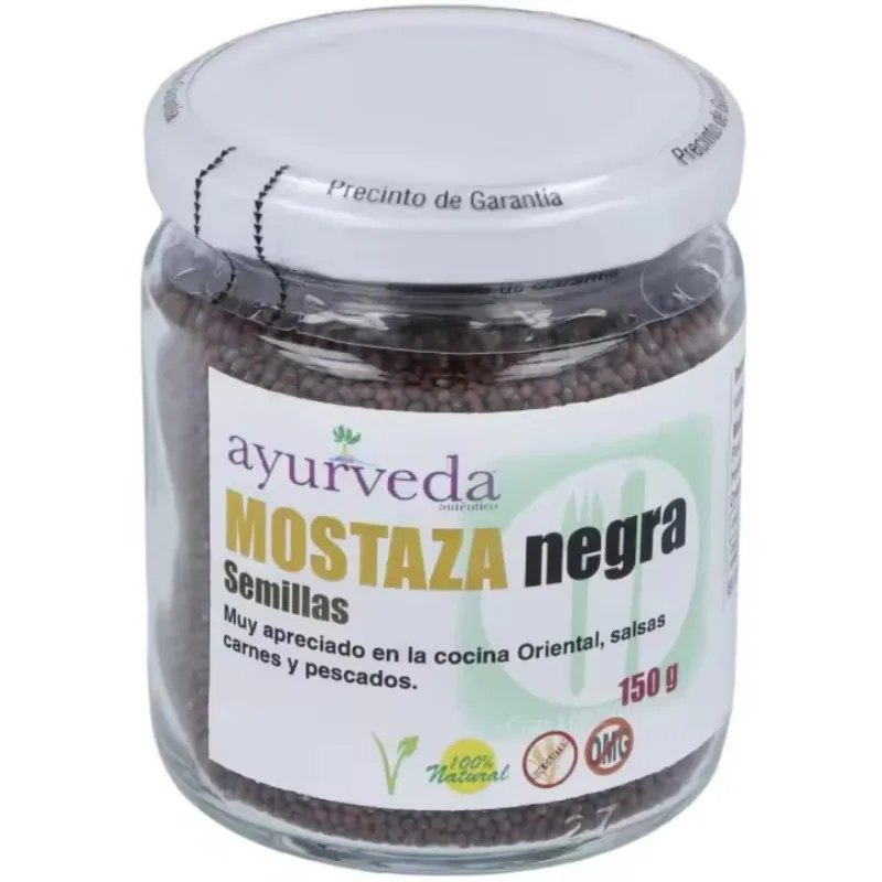 Mostaza negra semillas 150 g, Ayurveda