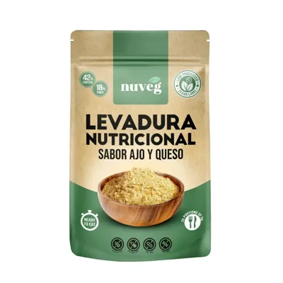 Levadura nutricional ajo y parmesano 125 g, Nuveg