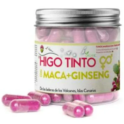 Rote Feige mit Maca und Ginseng 90 Kapseln, Tuno Canarias