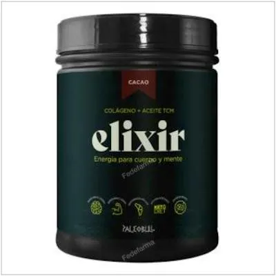Elixir colágeno+aceiteTCM chocolat 450 g, Paleobull