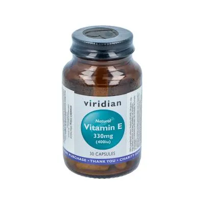 Vitamin e 330 mg natural 30 cápsulas vegetales, Viridian