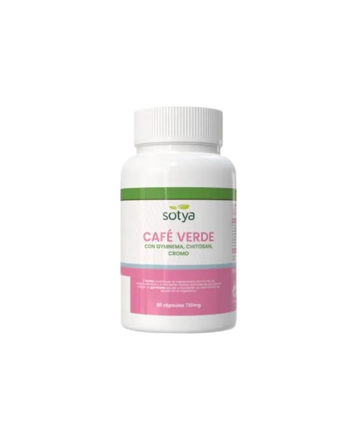 Café verde gymnema chitosan cromo 90 cápsulas, Sotya