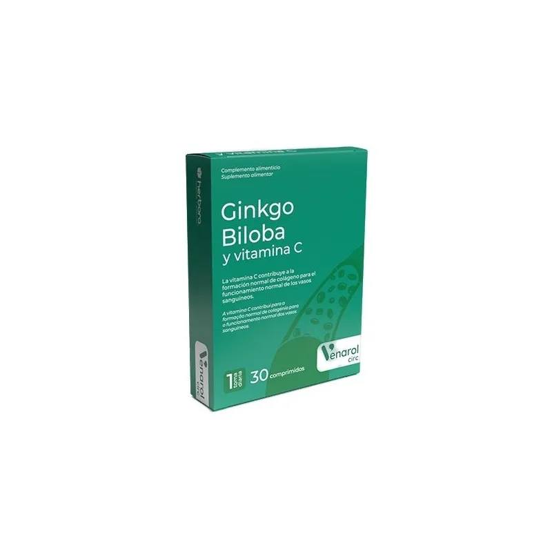 Ginkgo biloba vitamina c venarol circ herbo 30 comprimidos, Herbora