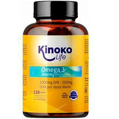 Omega 3 2000 mg 500/250 EPA/DHA visolie 120 capsules, Kinoko Life