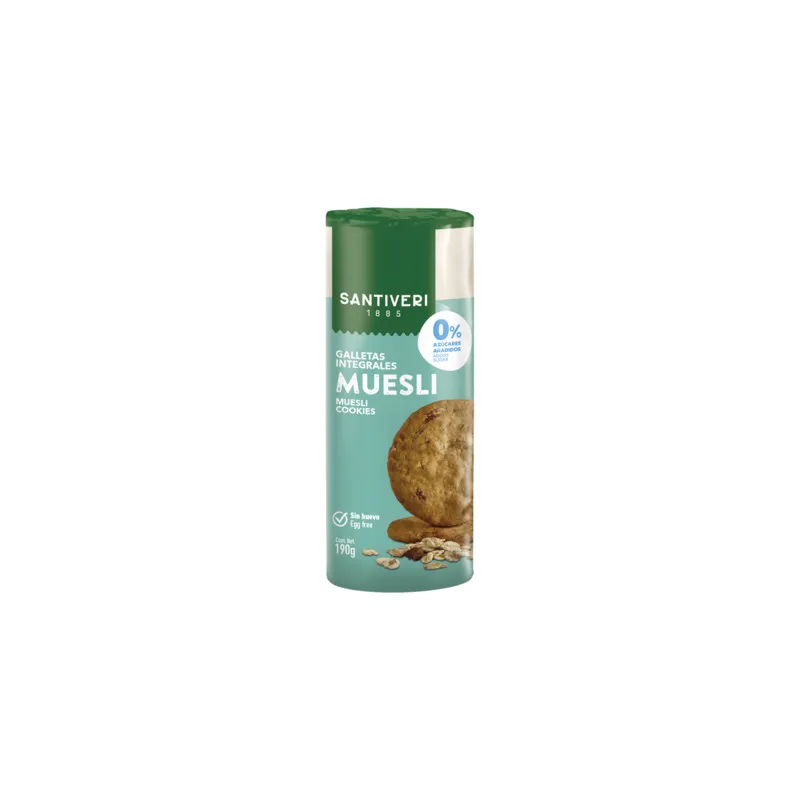 Galletas muesli 0% integral tubo, Santiveri
