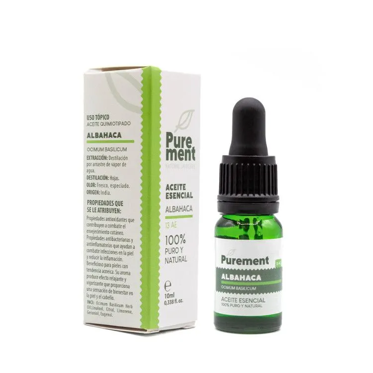Huile essentielle de Basilic 10 ml, Purement