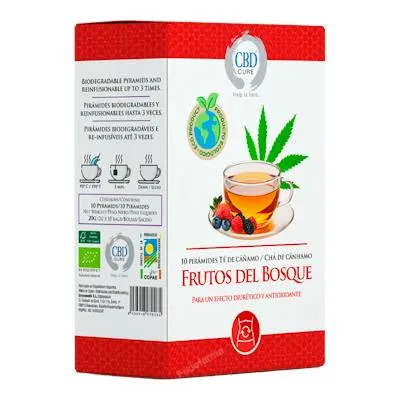 Infusión cannabis frutos del bosque BIO 10 uds., Cbd Cure