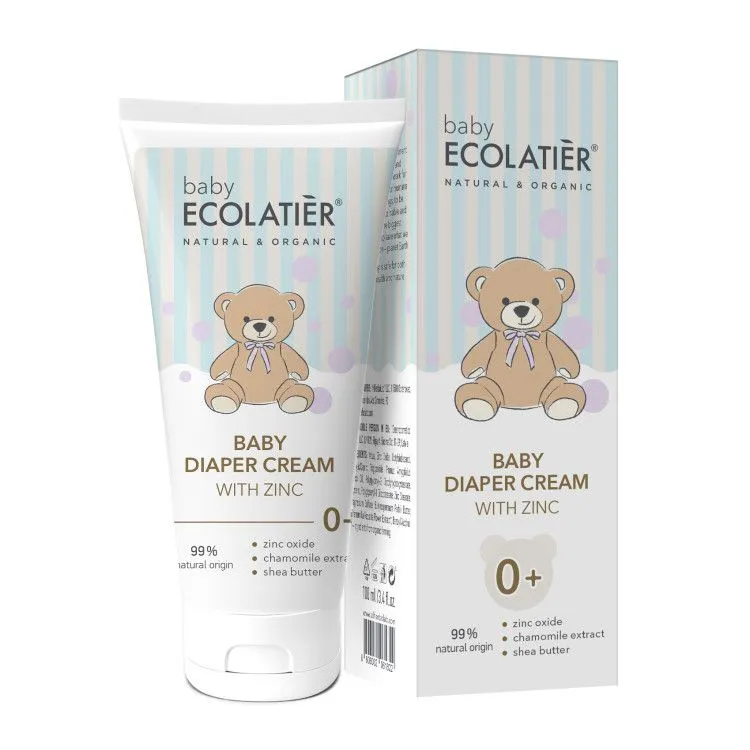 Crema para el Pañal del Bebé con Zinc, Ecolatier
