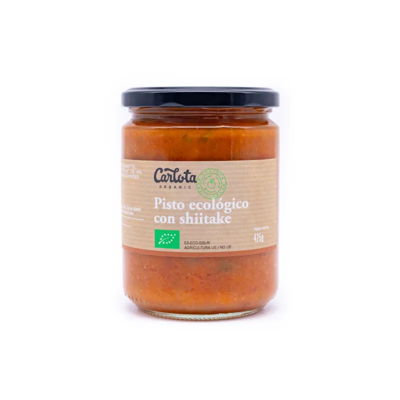 Pisto con shiitake sin gluten BIO 425 g, Carlota Organic