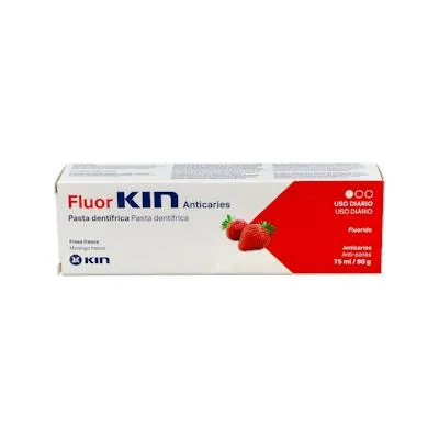 Fluor caries pasta dental fresa 1450 ppm 75 ml, Kin