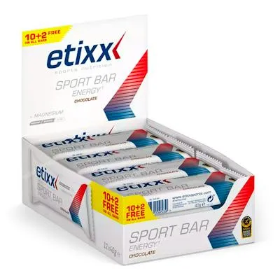 Energy sport barritas chocolate 12 uds., Etixx