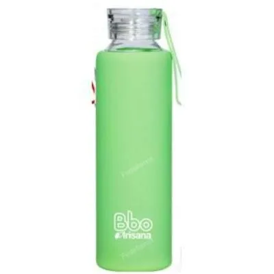 Botella borosilicato con silicona verde BBO4 550 ml, Irisana