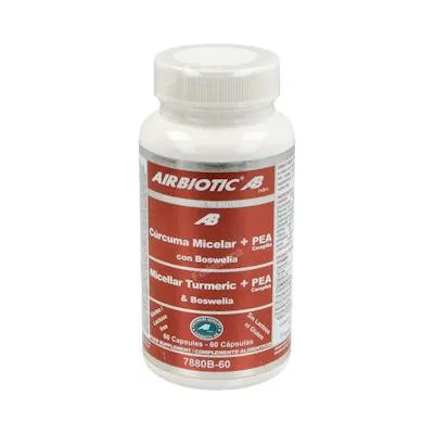 Cúrcuma micelar+pea complex 60 cápsulas, Airbiotic