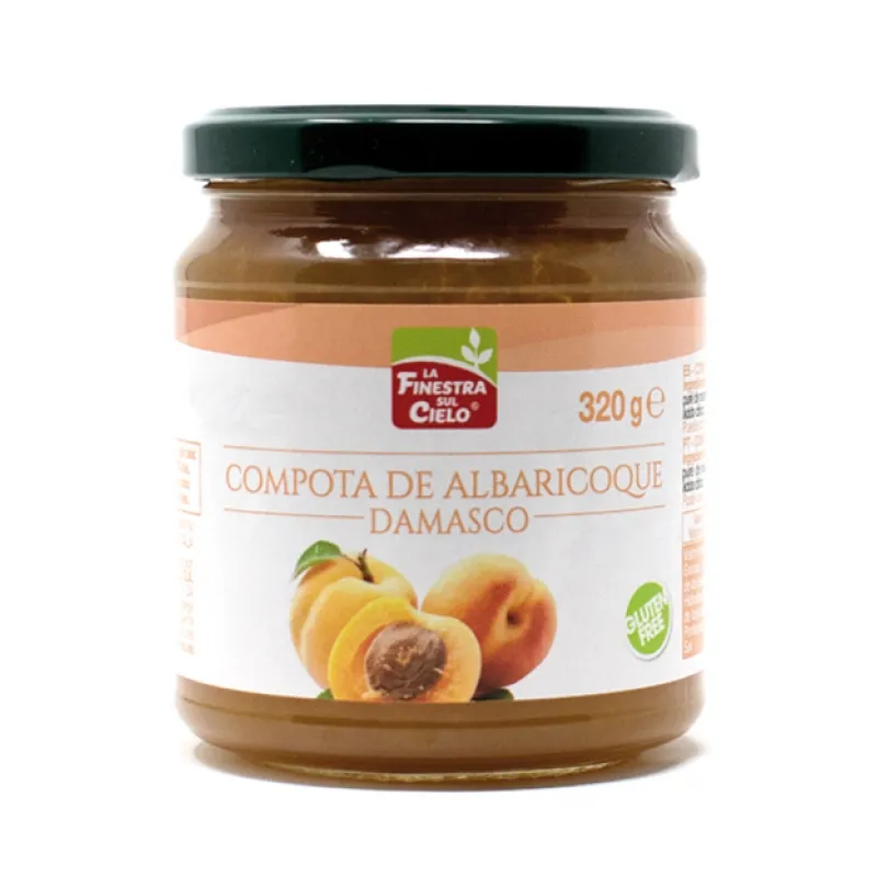 Compota albaricoque la sul cielo BIO 280 g, Finestra
