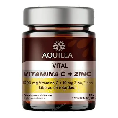 Vitals vitamina C + zinc 90 comprimidos, Aquilea