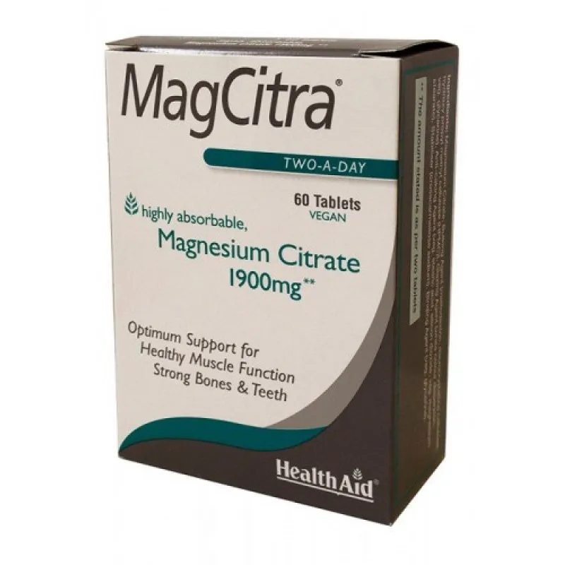 Magcitra 1900 mg 60 comprimidos, Health Aid