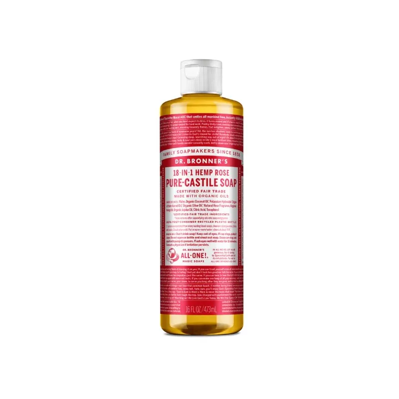 Jabón líquido rosas 945 ml, Dr. Bronner´s