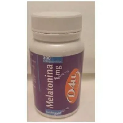 Melatonina 1 mg sublingual 300 comprimidos, D4u (diet For You)