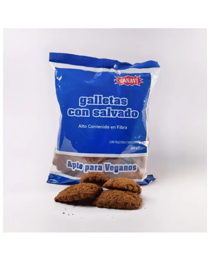 Galletas dieteticas con salvado sin azúcar 300 g, Sanavi
