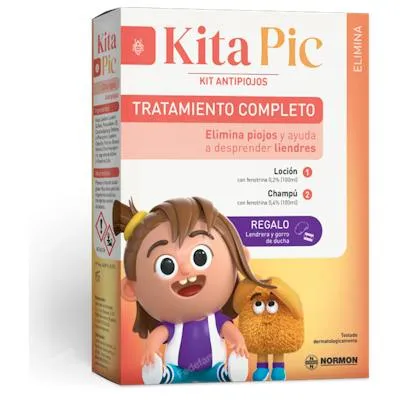 Antipiojos kit champú 100 ml +loción 100 ml, Kitapic